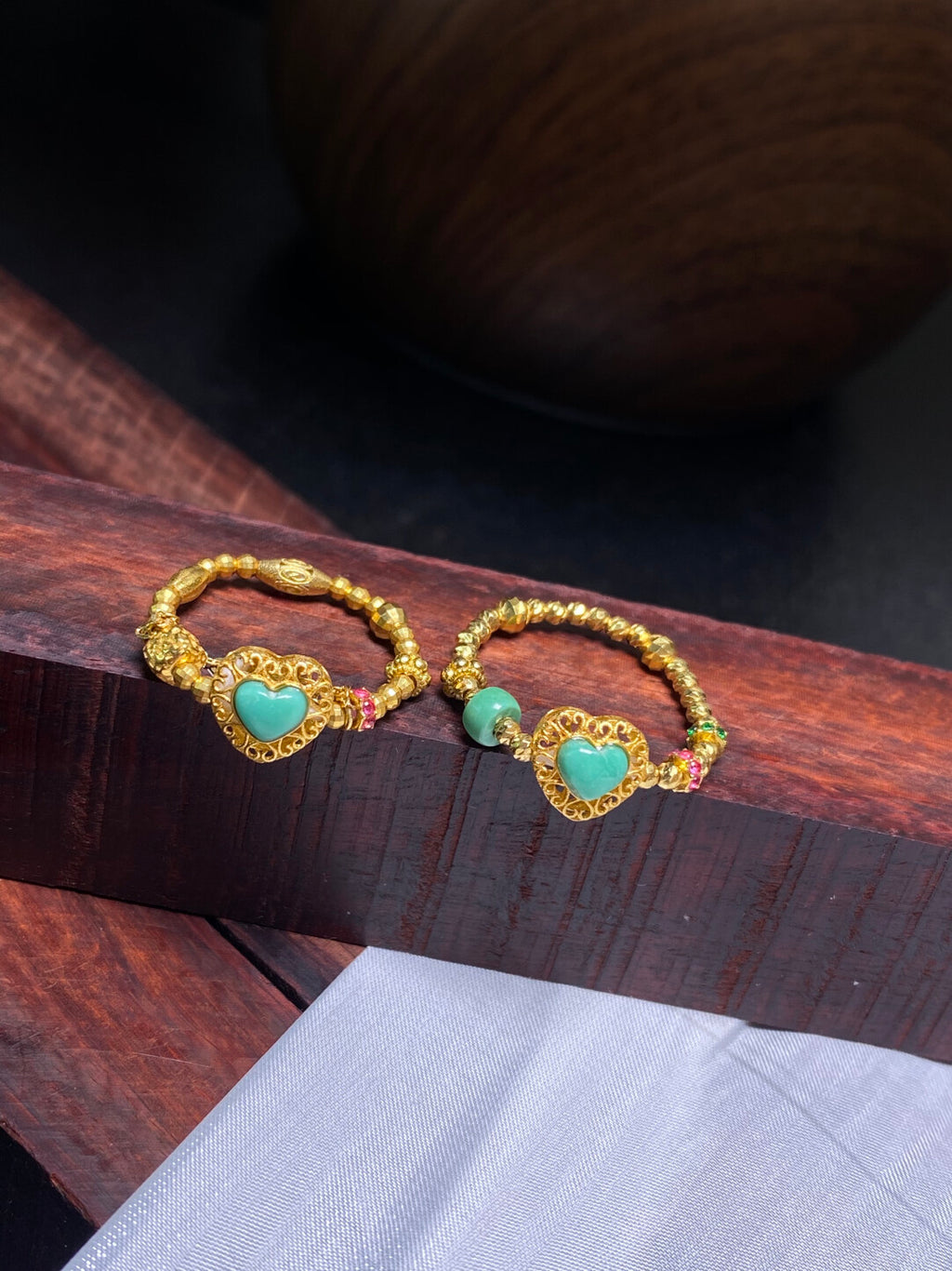 Special Deal ·Natural Turquoise Ring · 18K Gold Setting