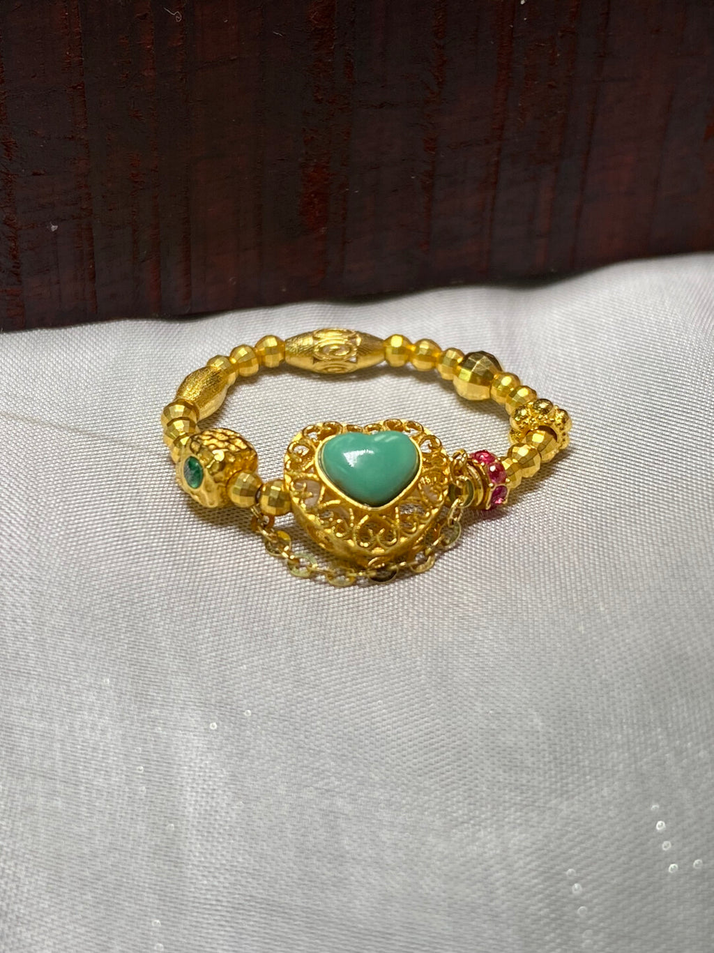 Special Deal ·Natural Turquoise Ring · 18K Gold Setting