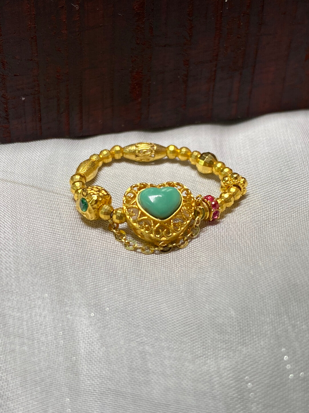 Special Deal ·Natural Turquoise Ring · 18K Gold Setting