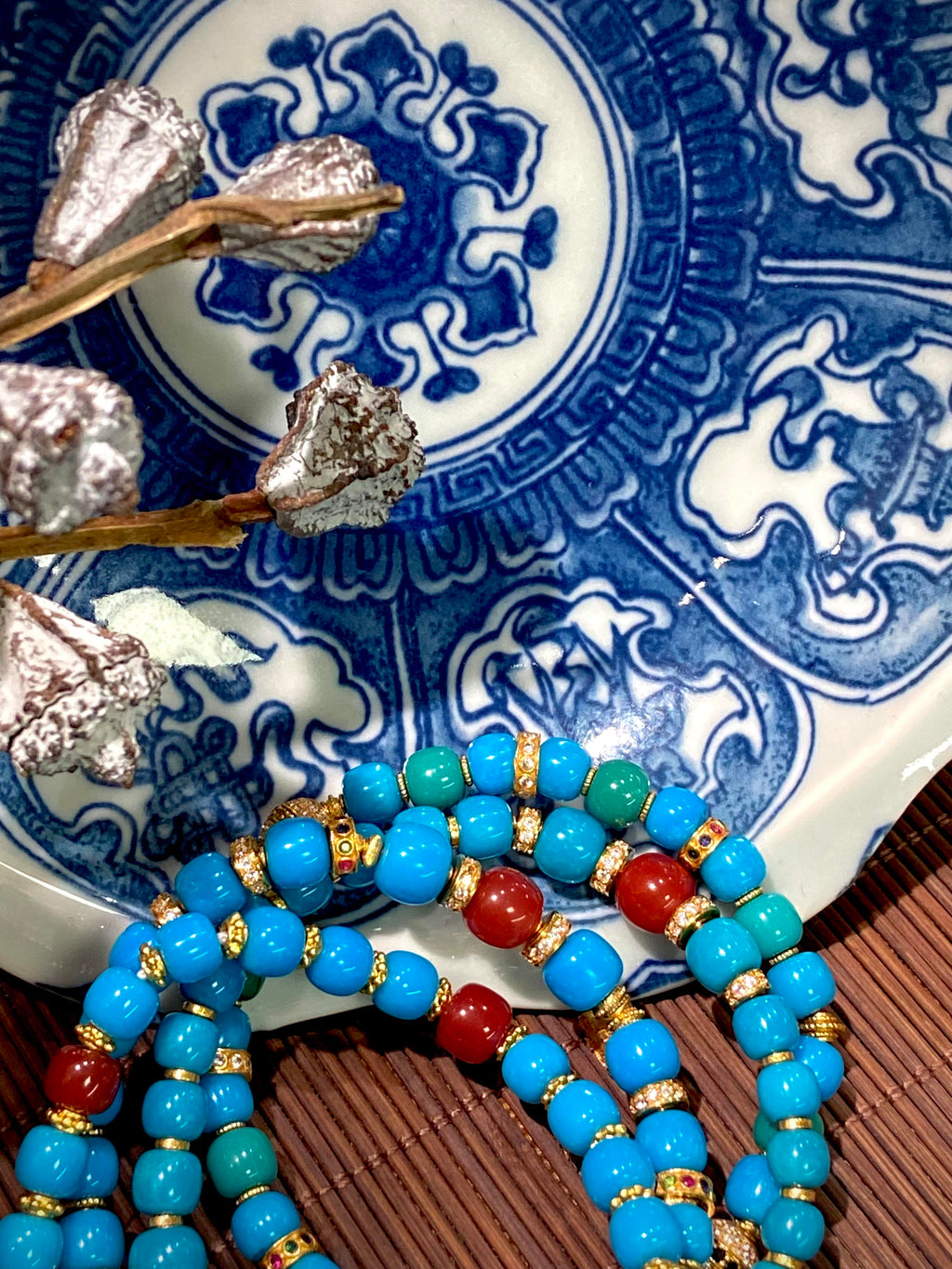 High-Grade Turquoise & Carnelian Bracelet |