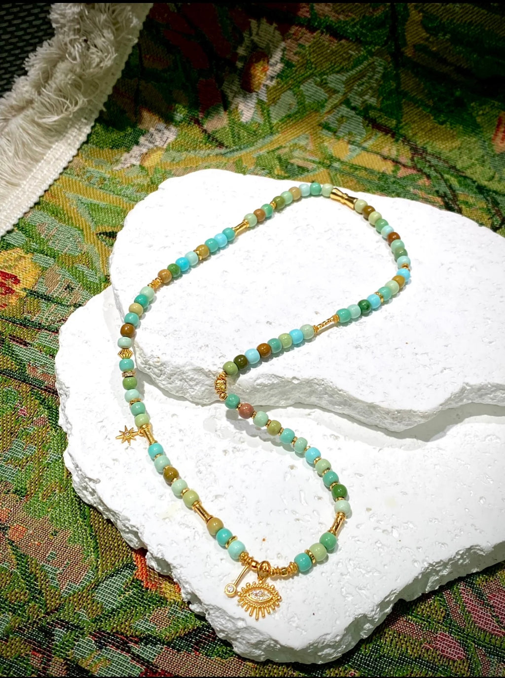 Oil Painting Collection · Turquoise Art Jewelry Set