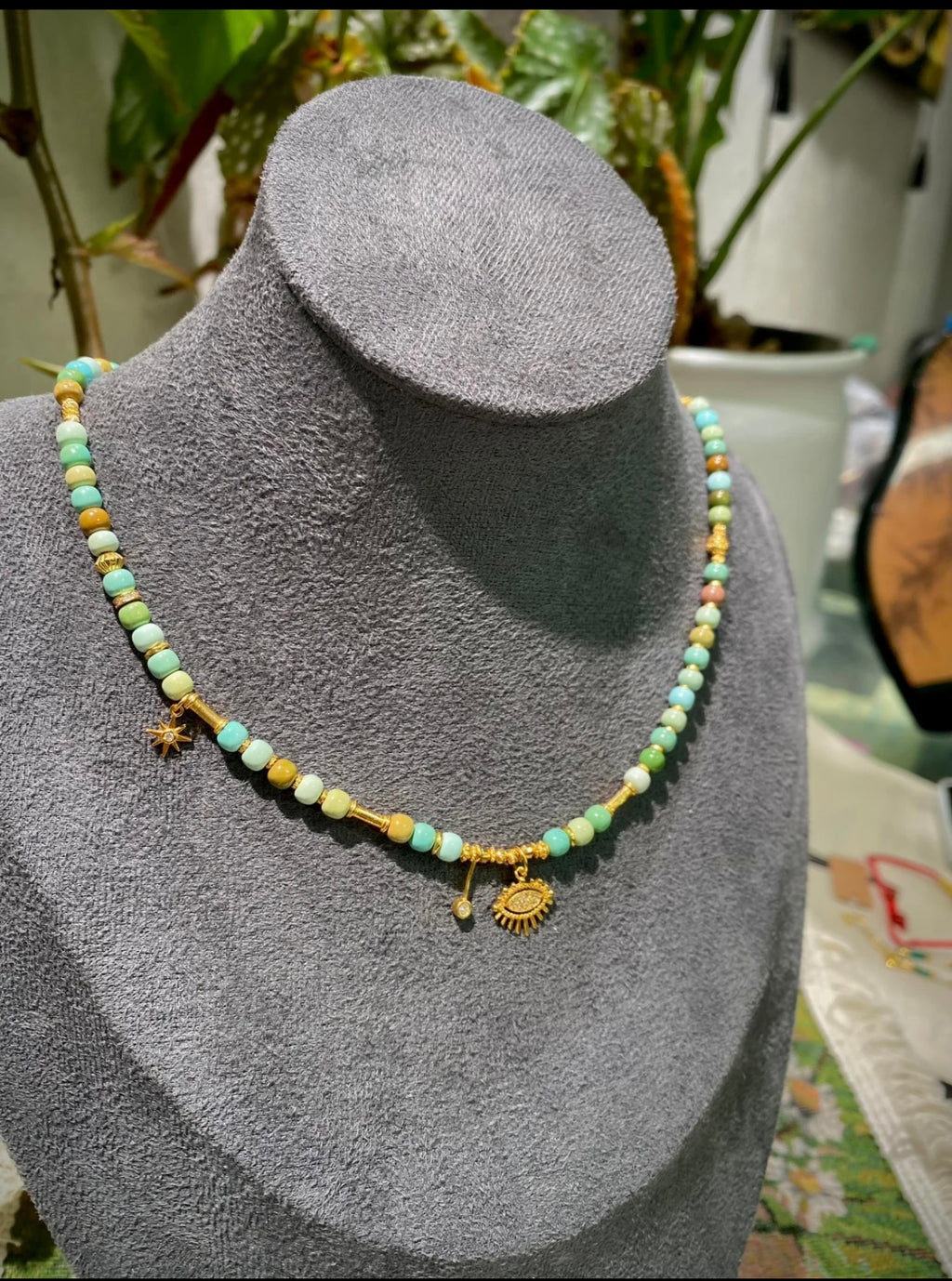 Oil Painting Collection · Turquoise Art Jewelry Set