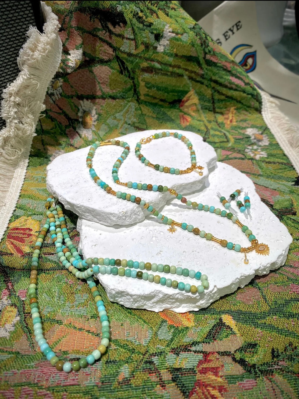 Oil Painting Collection · Turquoise Art Jewelry Set