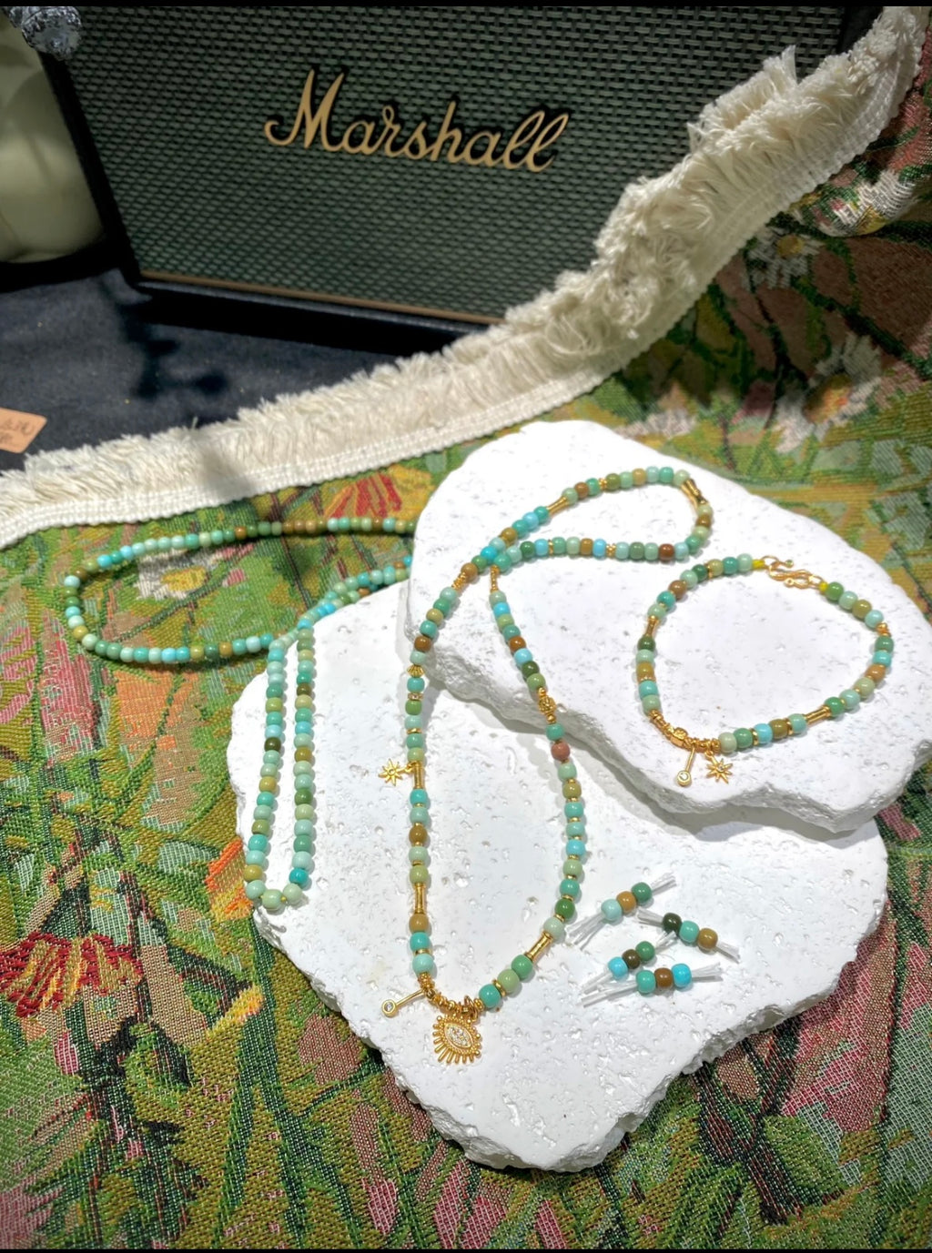 Oil Painting Collection · Turquoise Art Jewelry Set