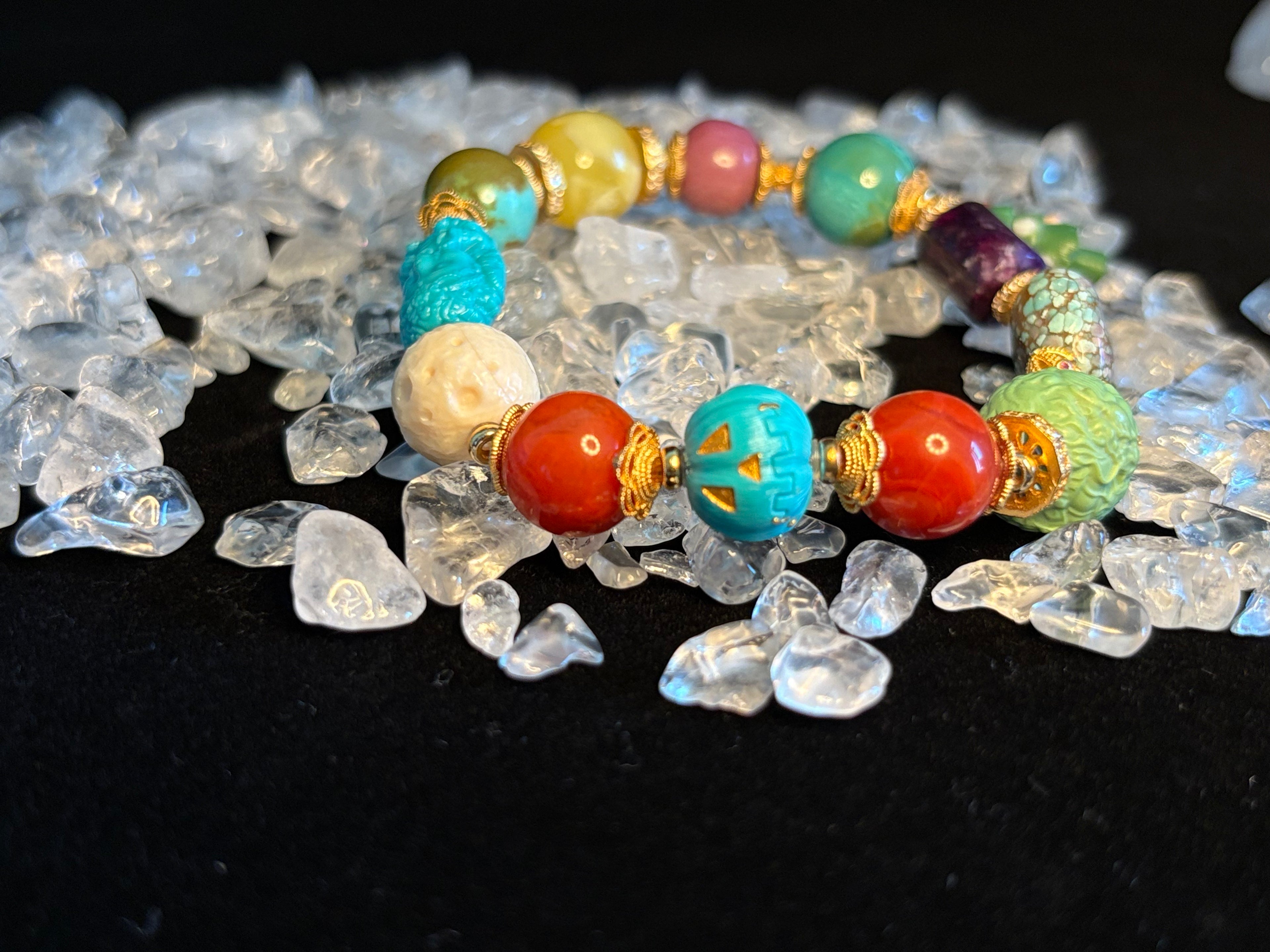 Handmade turquoise gemstone bracelet Christmas gift
