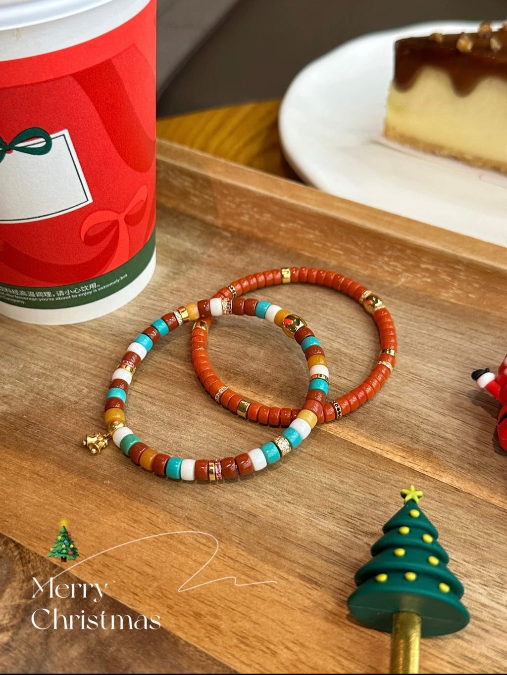 Handmade turquoise gemstone bracelet Christmas gift