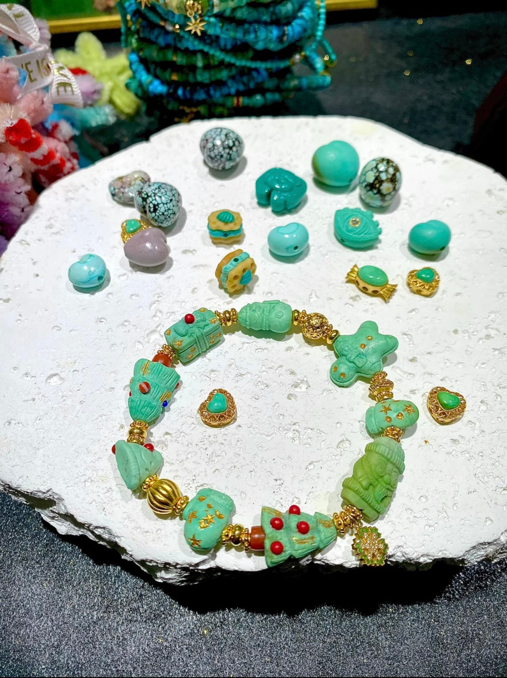 Christmas Edition · Turquoise Holiday Bracelet