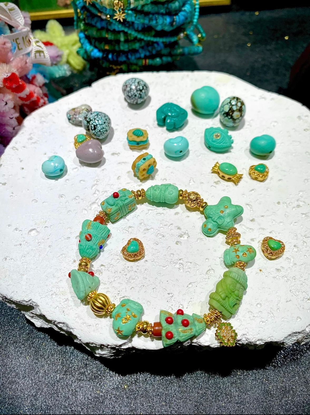 Christmas Edition · Turquoise Holiday Bracelet
