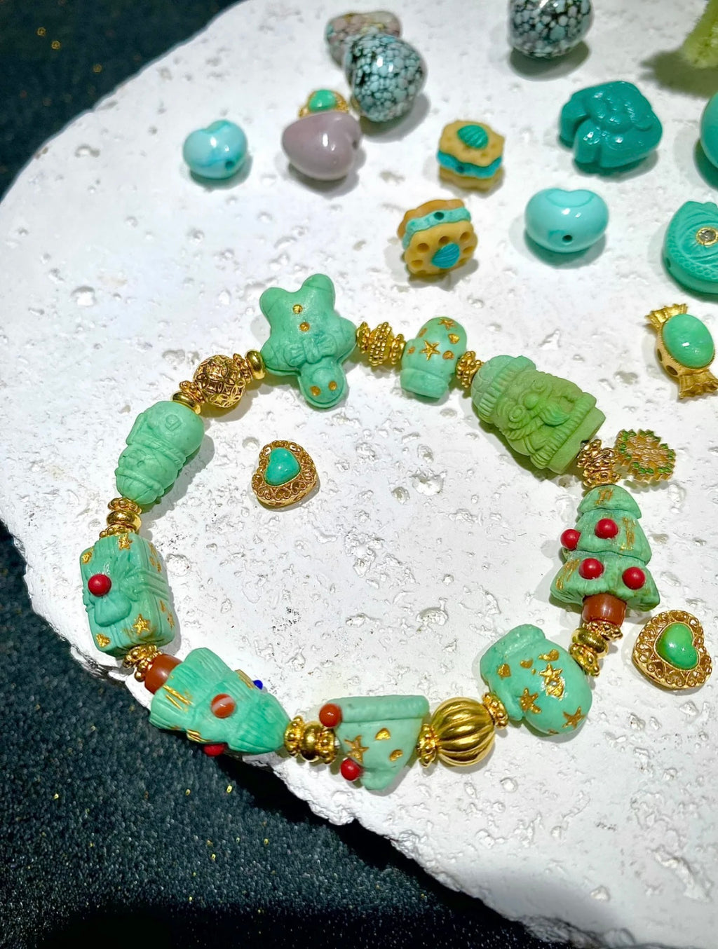 Christmas Edition · Turquoise Holiday Bracelet