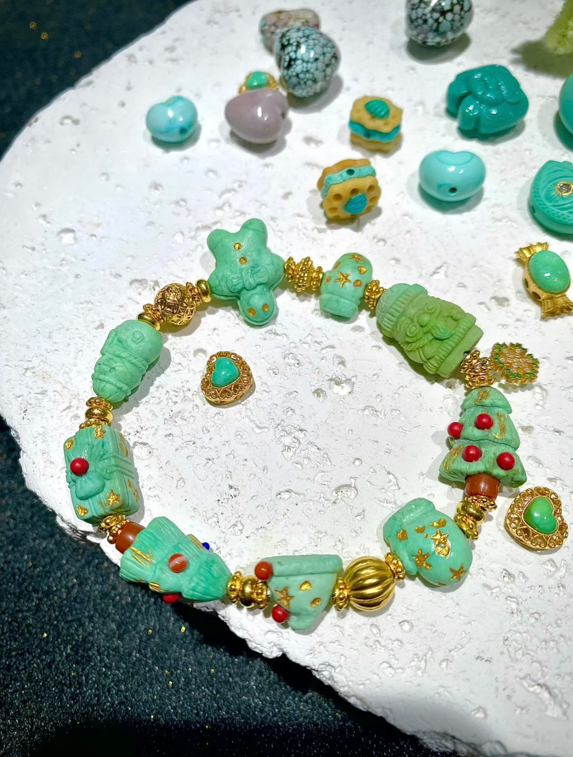 Christmas Edition · Turquoise Holiday Bracelet